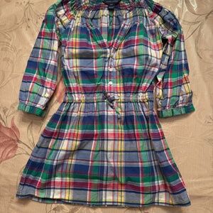 Polo Ralph Lauren Little Girls Plaid shirt Dress size 4T